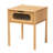 Solid Wood End Table with Storage