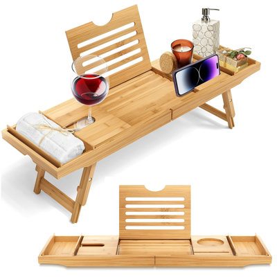 Melvalene Bamboo Bath Caddy