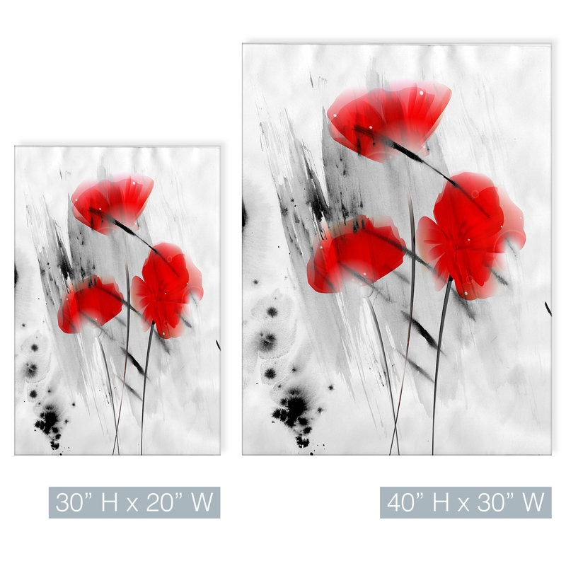 «Painted Petals III» par Tristan Scott - impression sur toile, H 30 po x l 20 po x P 1,5 po, Toile tendue