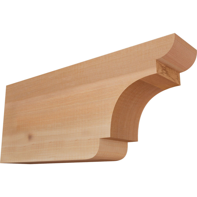 New Brighton Smooth Rafter Tail, Western Red Cedar, 8"H x 3 1/2"W x 18"L