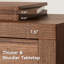 Console 47,3 po en bois avec 2 tiroirs, table de canapé pour le couloir, le vestibule, le salon-183613273-189378241