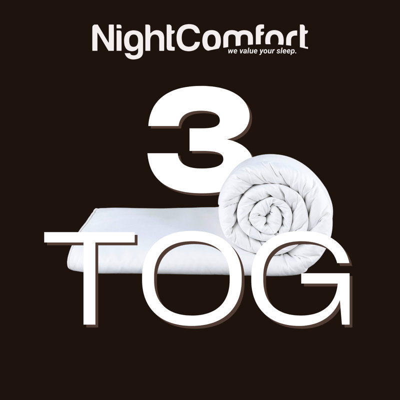 Night Comfort Exclusive Collection Summer Cool 3 Tog Duvet, Double