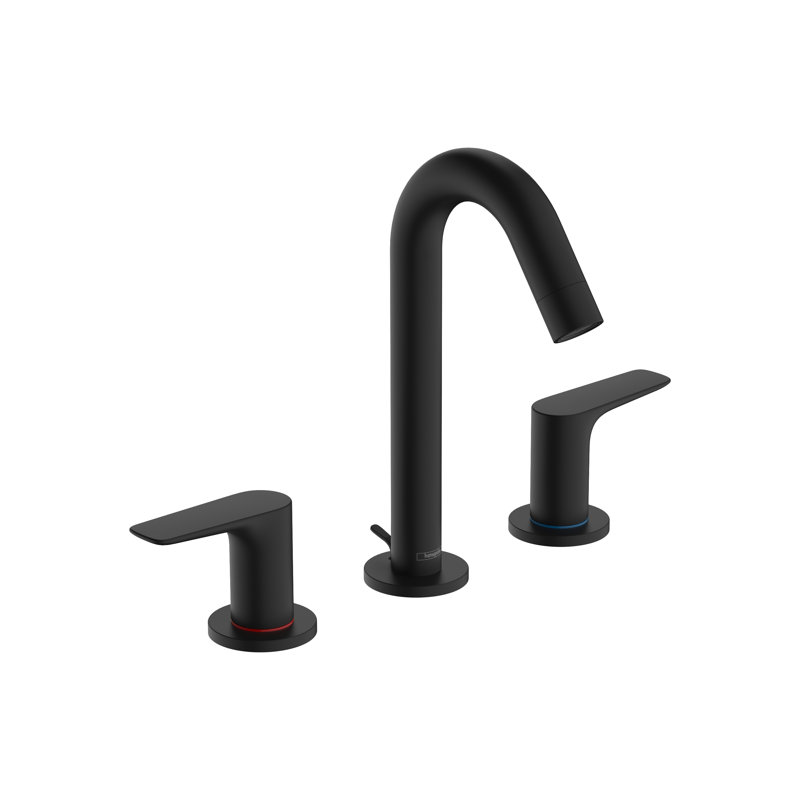 Logis Widespread Bathroom Faucet with Drain Assembly
