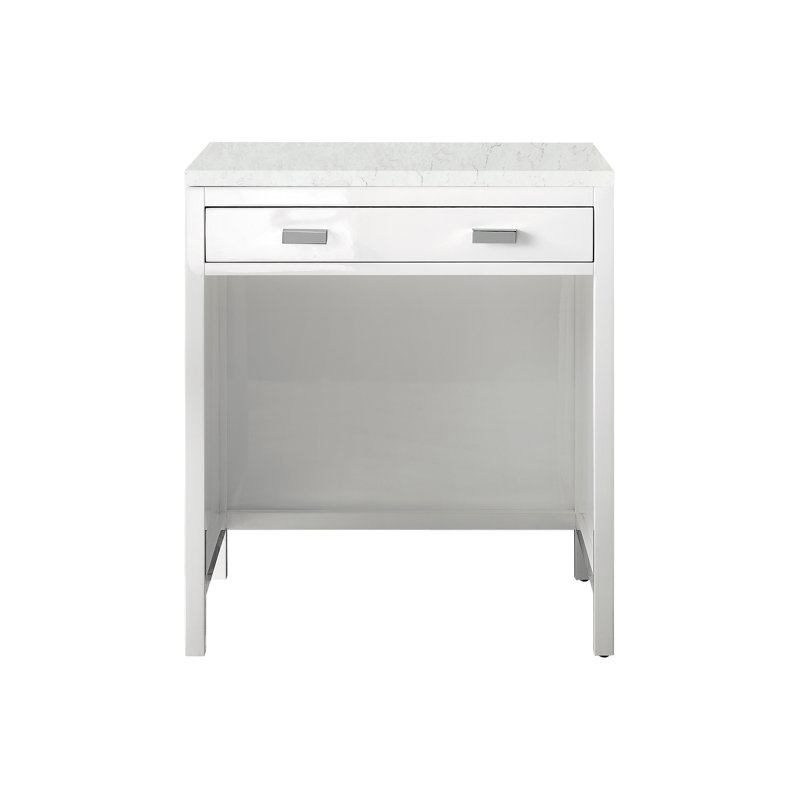 Addison Vanity, Eternal Jasmine Pearl, Glossy White