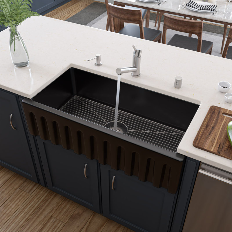 36'' L Single Bowl Fireclay Kitchen Sink