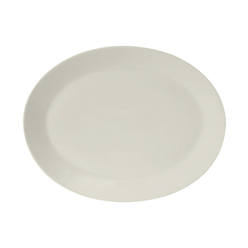 Tuxton Modena Ceramic Platter, 1" H x 13" W x 10.12" D