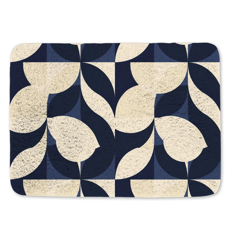 Rhaya Microfiber / Microsuede Bath Mat, 17"W x 24"L