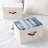 Set of 2 Storage Fabric Boxes with Lids-1153938117