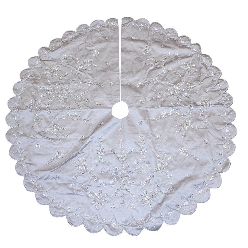 Jupe d’arbre à broderie à la main