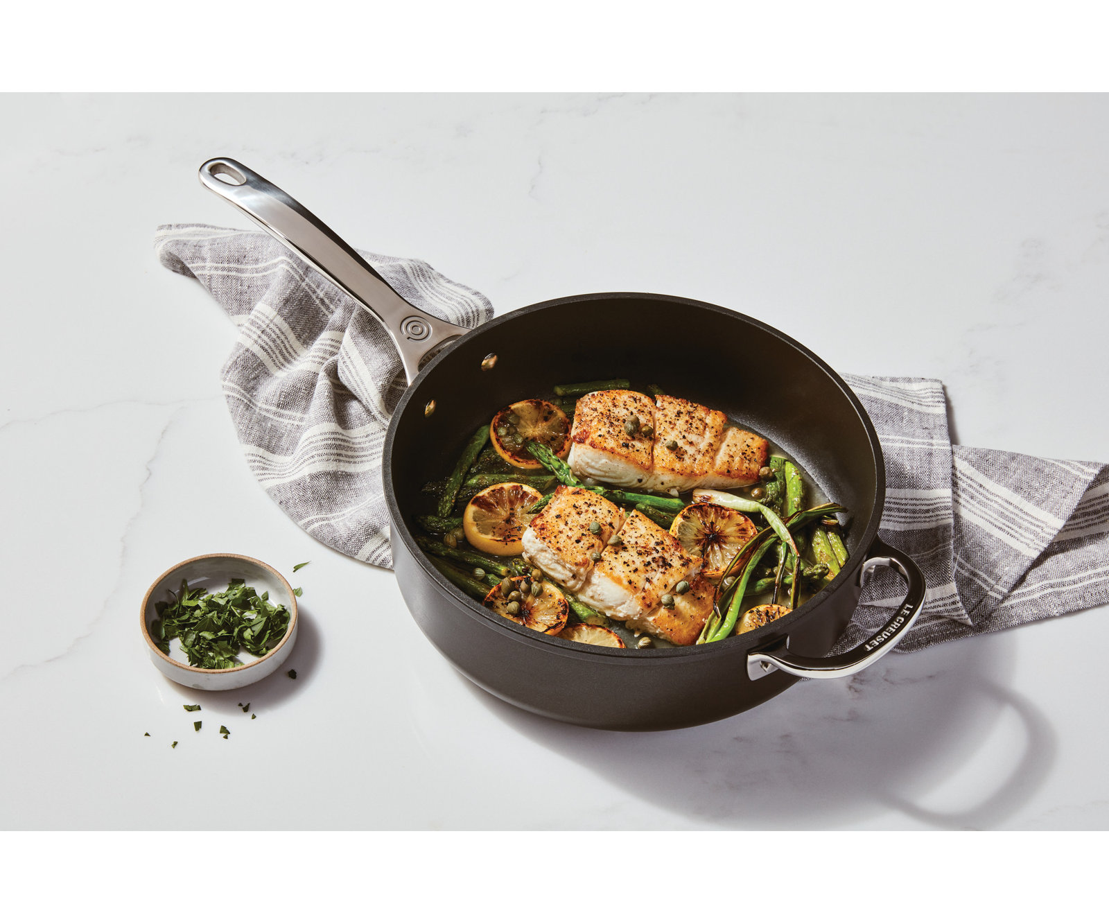 Le Creuset Toughened Non-Stick Sauté Pan, 4.25 qt.