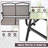 Winston Porter 2 Pcs Patio Glider Conversation Set Outdoor Loveseat Glider Chair W/ Tempered Glass Coffee Table