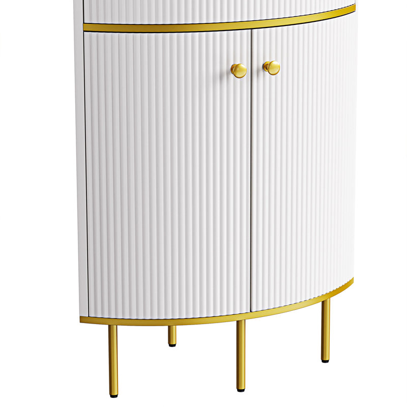 Grande armoire de coin en bois