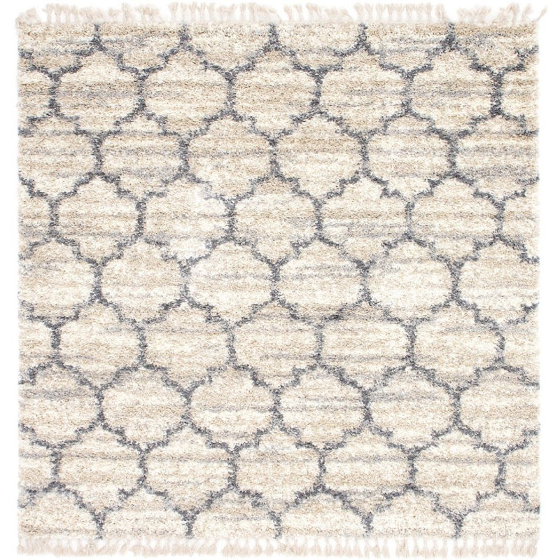 Mitzy Geometric Indoor Rug, Square 8'