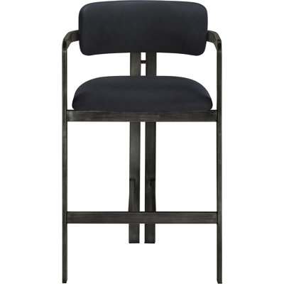 Asenath Vegan Leather Upholstered Counter Stool