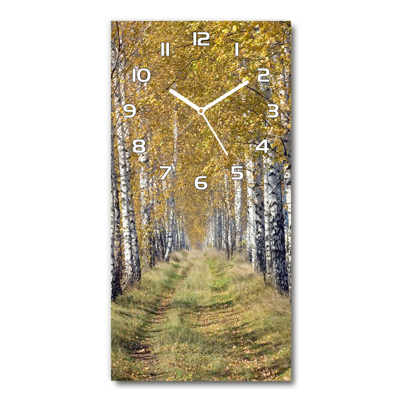 Janeski Glass Wall Clock, Yellow/White