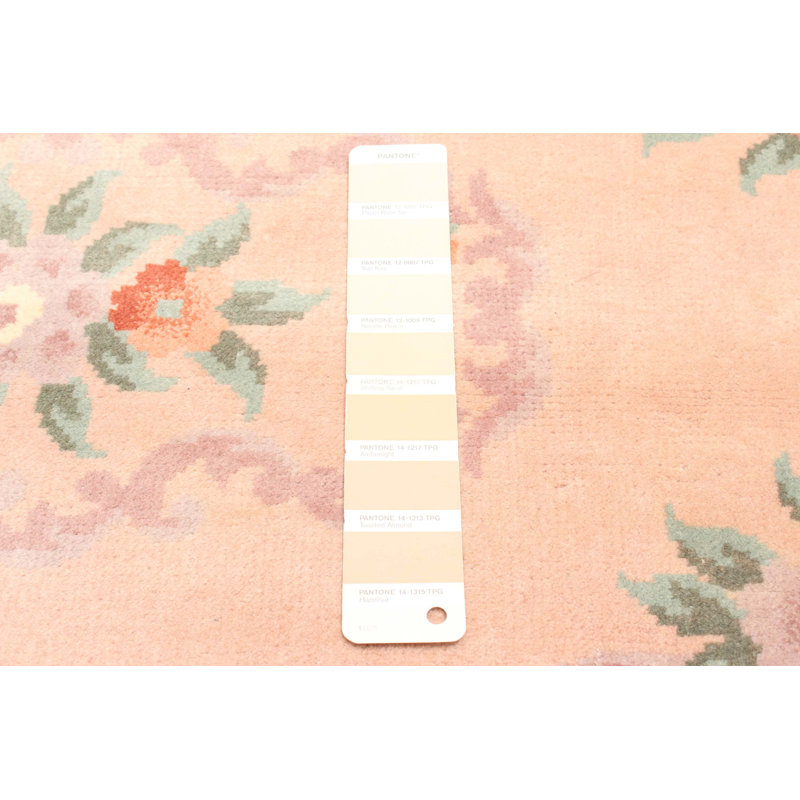 Tapis brun clair Aubusson 2 pi 3 po x 4 pi 6 po