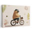 Ours frais, cyclisme, minimaliste, ours ludique, nature, impression murale-1175680914