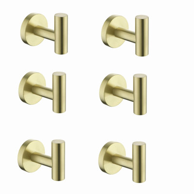 6 Pack Bathroom Towel Hooks Coat Hooks Shower Kitchen Wall Hooks