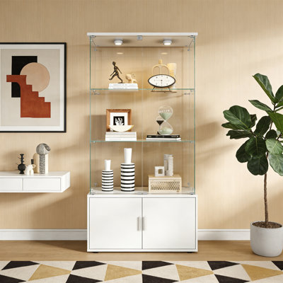 Armoire de rangement à quatre portes à double porte de style armoire