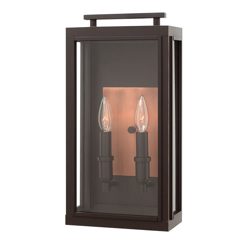 Sutcliffe LED 2-Light Outdoor Wall Lantern, Oil Rubbed Bronze