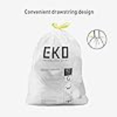 Rouleau de sacs de poubelle de cuisine très résistants à cordon 60 sacs Easy-Distribense - 21 gallons (79,5 L), paquet de 1, code G