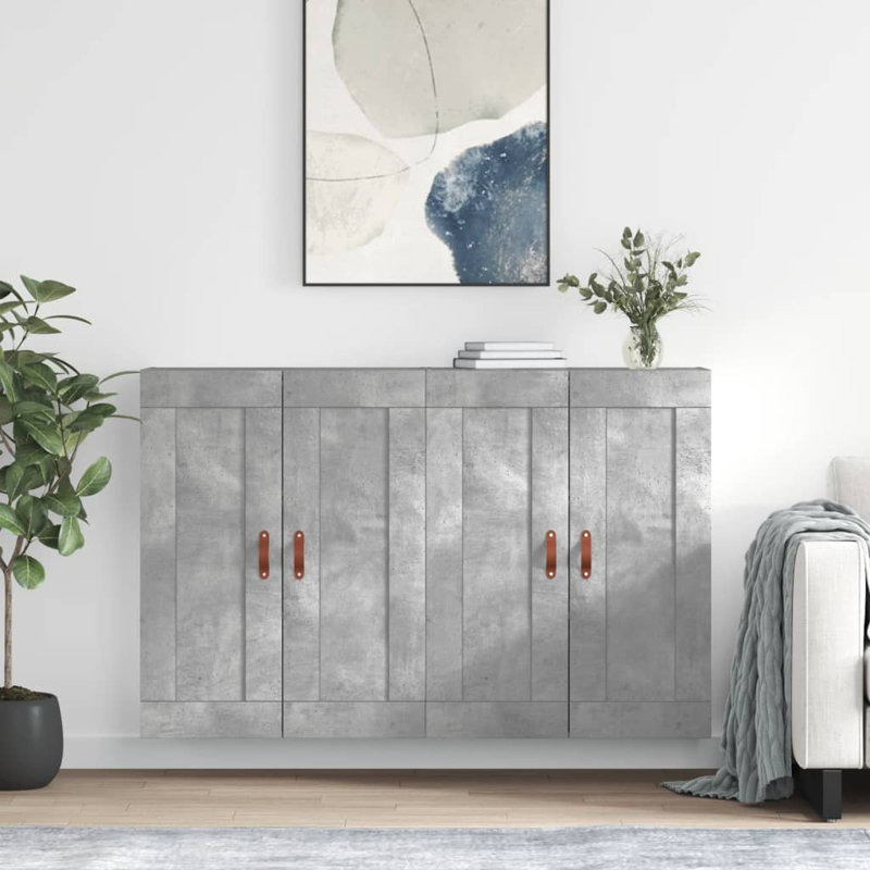 Jaliyiah 69.5cm Sideboard, Concrete Grey