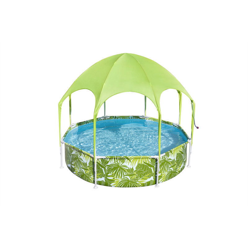 Plastic Round Frame Set Pool 20'' H x 96'' W x 96'' L