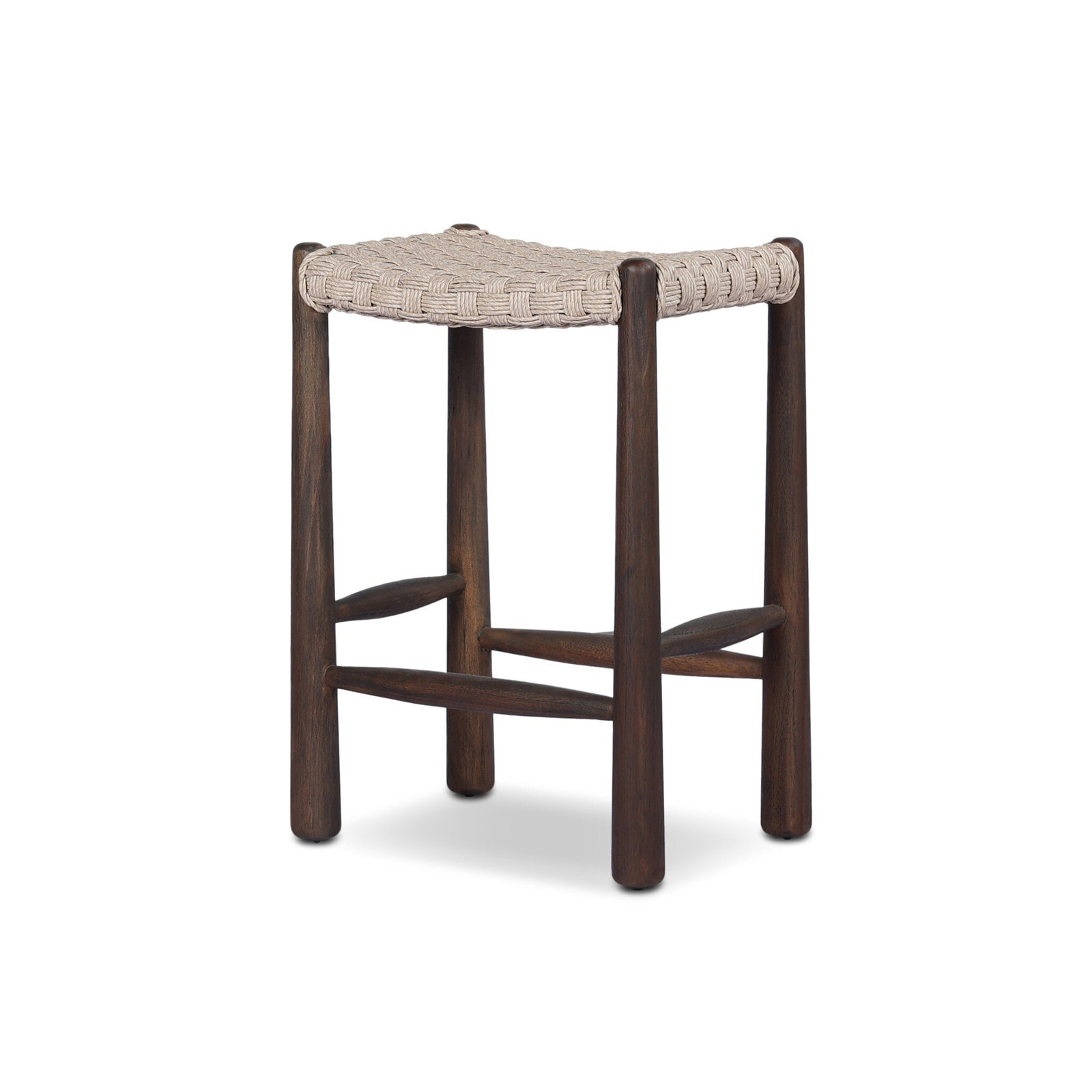 Savio Outdoor Stool, Beige, 25.98"