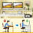 Sturdy Writing Desk,Spacious Office Desk,Two-Tier Tabletop Computer Desk