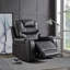 Magnetite Synthetic Leather Manual Recliner Chair