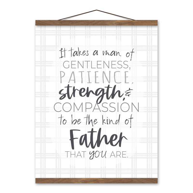 «The Father That You Are» - Art textuel sur toile sans cadre