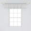 Ambesonne Grey and White Valance Pack of 2 Traditional Curves