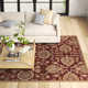 Arden Handmade Wool Burgundy Rug