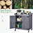 40″ H Garden Potting Bench Table with Lockable Castors-1362333258