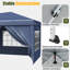 10x20 Pop Up Canopy Tent – Outdoor Shelter With Removable Sidewalls & Adjustable Height For Camping, Backyard-1460195148-1460195149