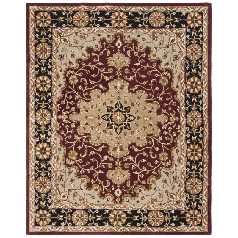Balthrop Hand Tufted Wool Oriental Rug, Rectangle 8'3" x 11'