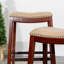Tabouret de comptoir, siège en cuir-1443320347-1443320346