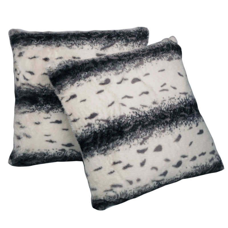 Animal Print Square Cushion Cover, Iron Gate