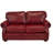 Speroni 74" Genuine Leather Rolled Arm Loveseat-20119945