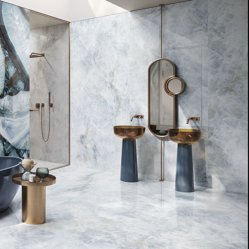 Carreau de porcelaine pour mur et plancher Mirage 12X24, Bleu