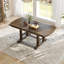 Table de salle à manger extensible de 60 à 78 po, table de cuisine en bois de ferme avec rallonge amovible, grande table extensible pour 4 à 8 personnes (brun)-835619681