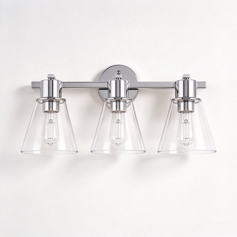 3 - Light LED Vanity Light, Chrome
