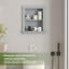 Cabinet de niche encastré en bois 17,5 po x P 4 po x H 20,3 po-2032875401