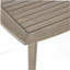 Table d'extérieur carrée en bois d'acacia avec pieds droits, gris-883830181