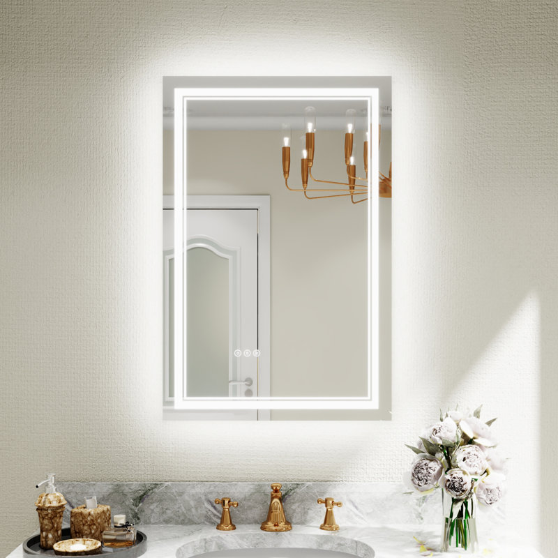 Miroir de salle de bain mural Aolaith, 24 po x 36 po
