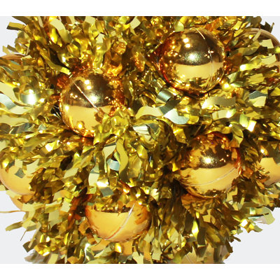 5" Hanging Tinsel Berry Christmas Ornament