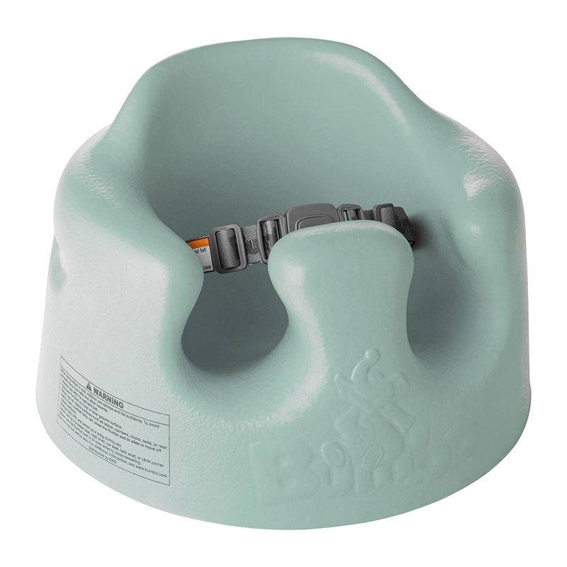 Bumbo Baby Infant Soft Foam Wide Floor Seat w/ 3 Point Adjustable Harness, Teal