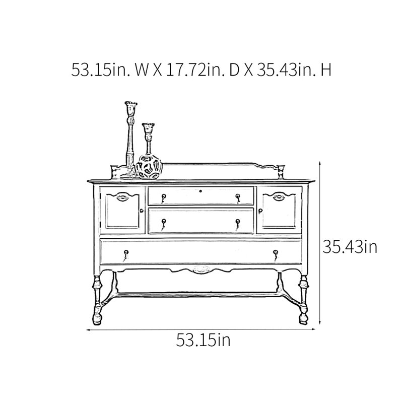 Retro Luxury Practical Console Table