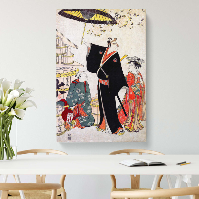 Ichikawa Yaozo III by Torii Kiyonaga - Wrapped Canvas, 60cm H x 40cm W x 3cm D