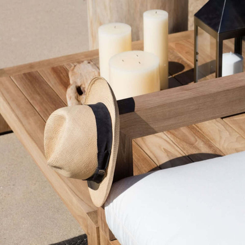 Pacific Outdoor Teak Side Table